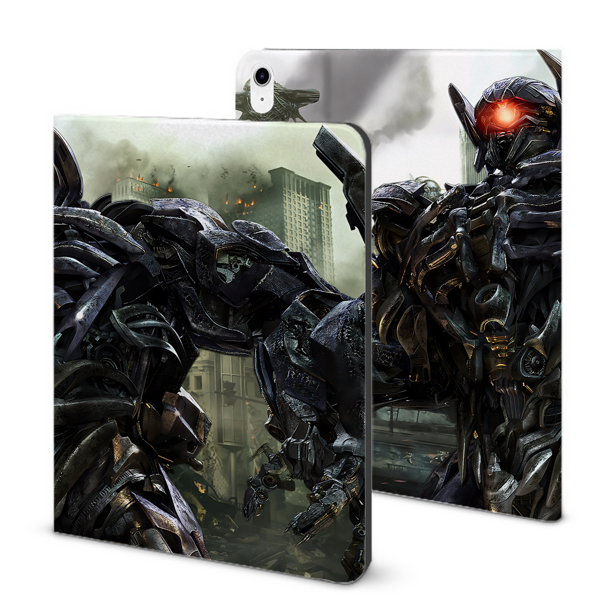 （画像用） Transformers トランスフォーマー IPad ケース ブック型 PUレザー TPU 耐衝撃 軽量 薄型 ペン収納なし 全面保護 IPad 各モデル対応